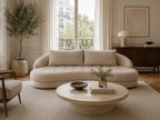 Canapé haricot beige