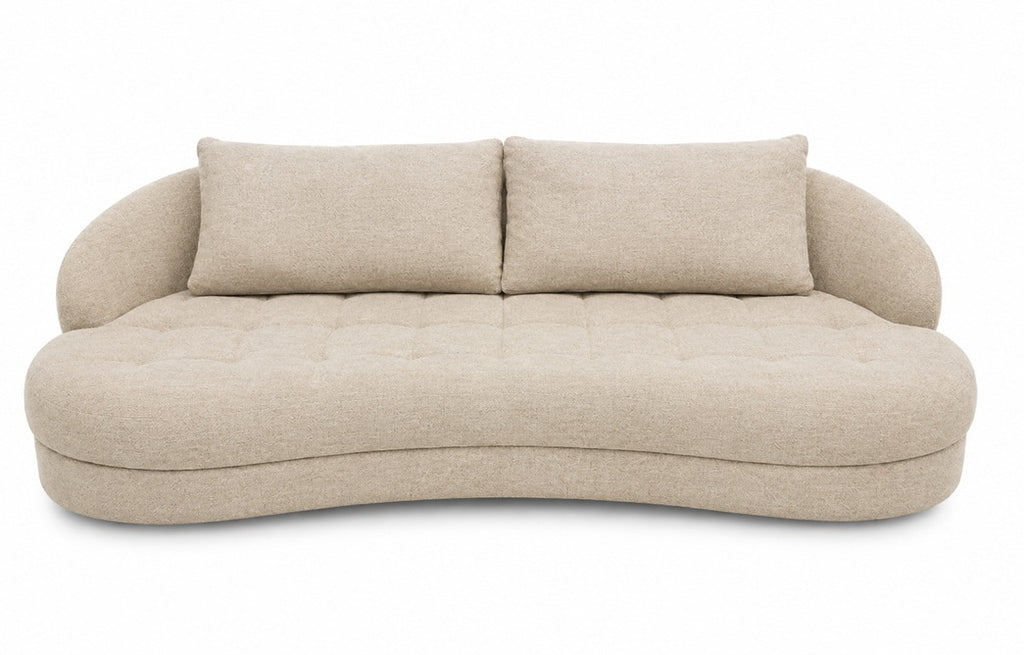Canapé haricot beige