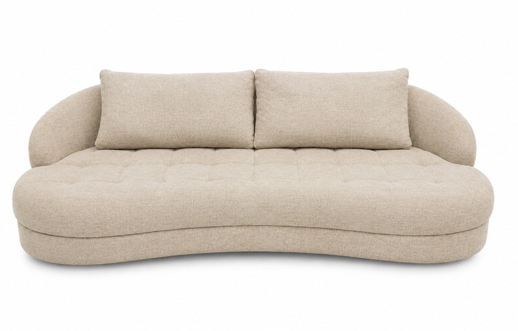 Canapé haricot beige