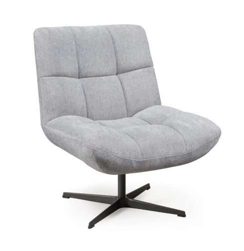 Fauteuil pivotant gris perle