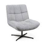 Fauteuil pivotant gris perle