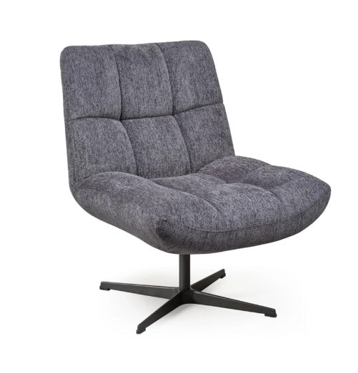 Fauteuil pivotant gris anthracite