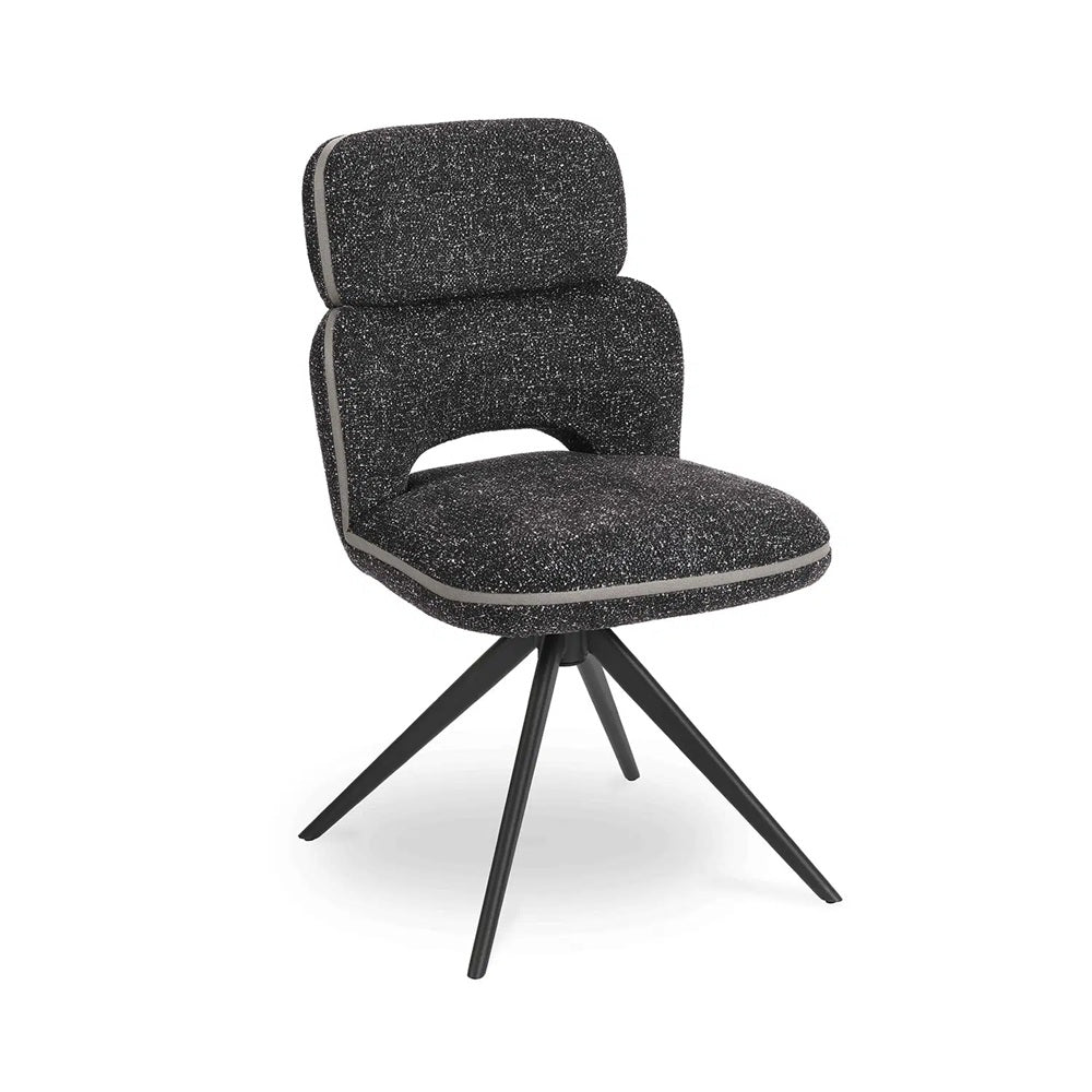 Chaise ultra confort gris anthracite (vendu par 2)