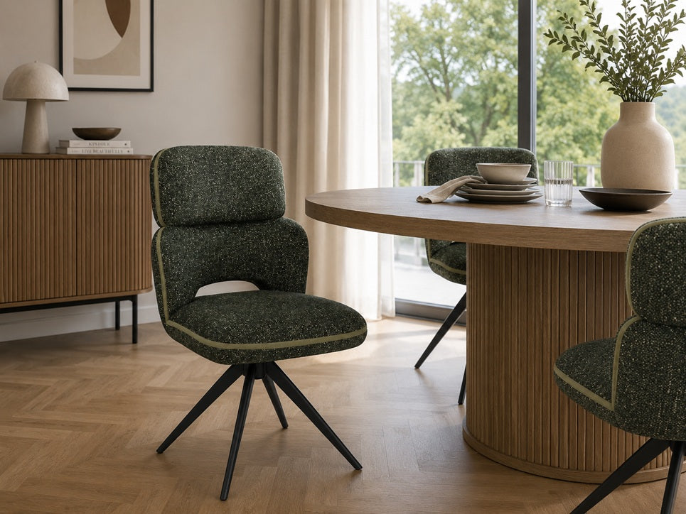 Chaise ultra confort vert bouteille (vendu par 2)