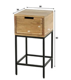 table de chevet 1 tiroir sur pied
