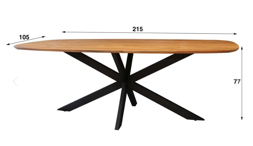 Table à manger – 215 cm | Acacia massif