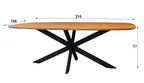 Table à manger – 215 cm | Acacia massif