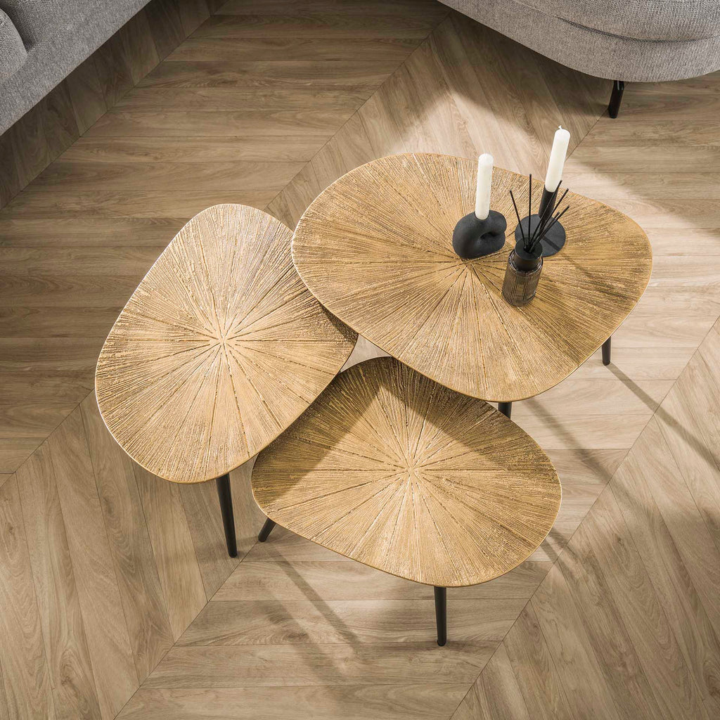 Table basse trio