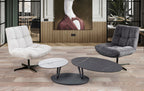 Fauteuil pivotant gris anthracite