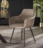 Fauteuil – Tissu nervuré Rock sable