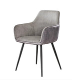 Fauteuil – Tissu nervuré Rock argent