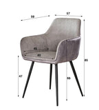 Fauteuil – Tissu nervuré Rock ivoire