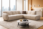 Canapé d'angle design moderne pour intérieur élégant