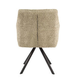 Fauteuil pivotant – Bouclé sable