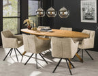 Fauteuil pivotant – Bouclé sable