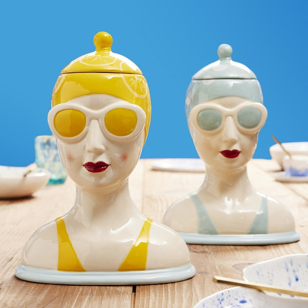 Bocal design bleu