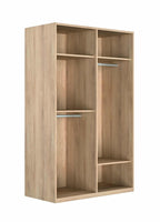Armoire dressing portes battantes un miroir et un porte pleine décorée ou non