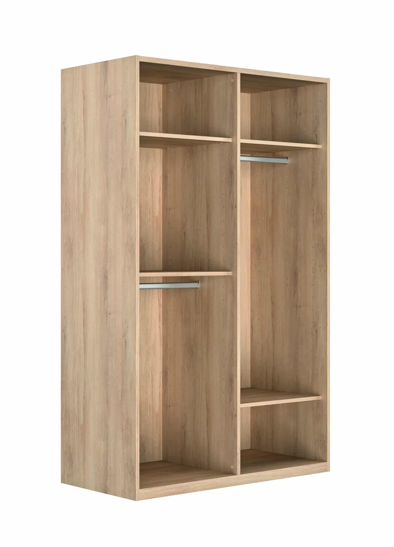 Armoire dressing portes battantes pleines décorées ou non