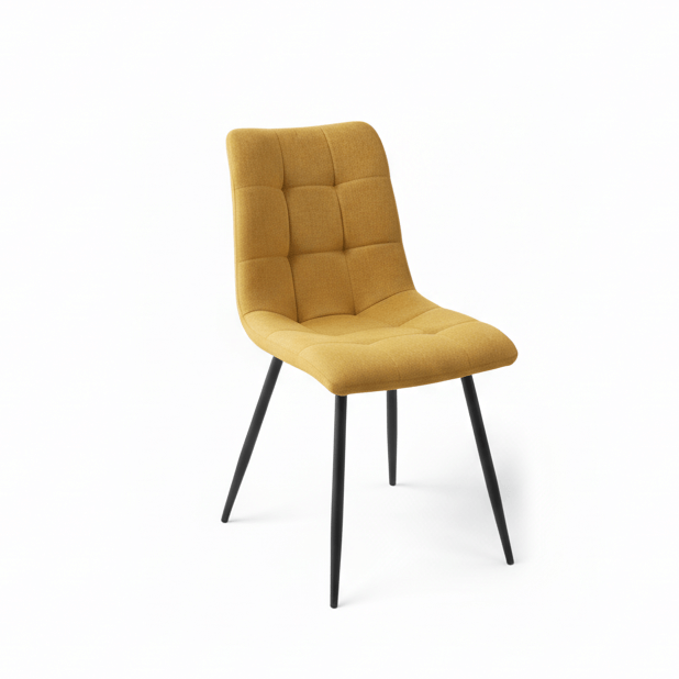 Chaise jaune paille (vendu par 2)