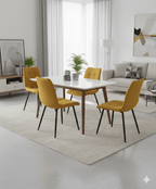 Chaise jaune paille (vendu par 2)