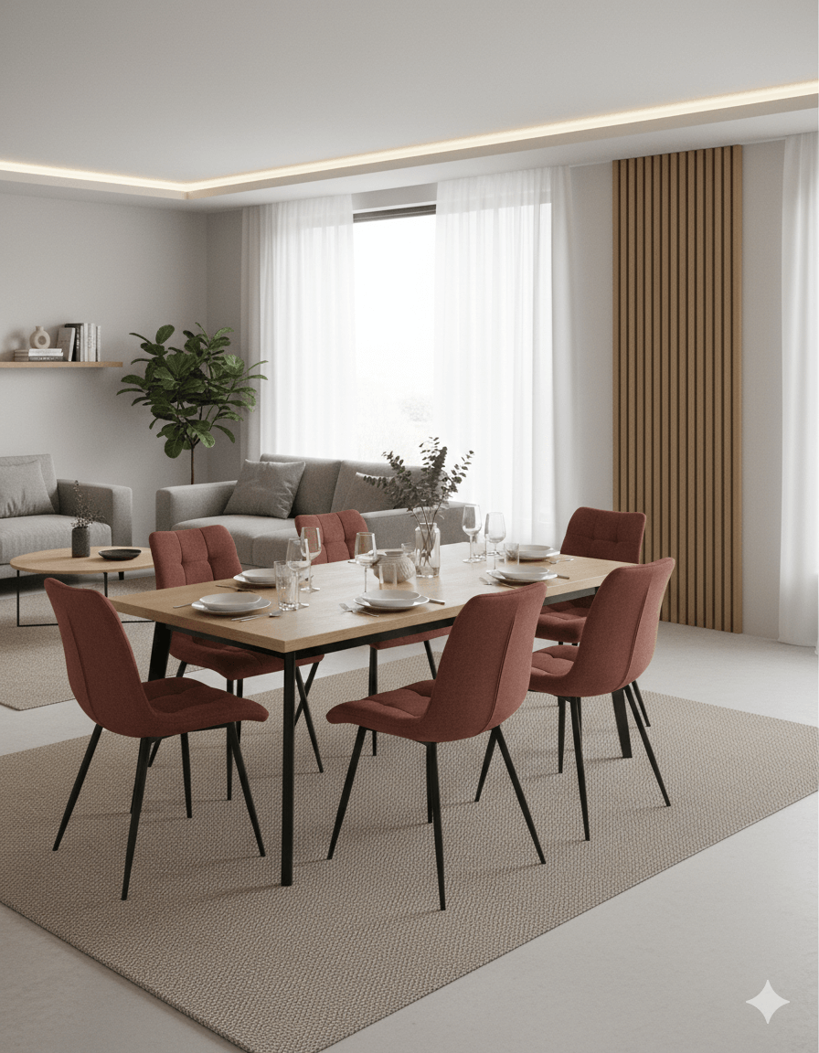 Chaise orange citrouille (vendu par 2)
