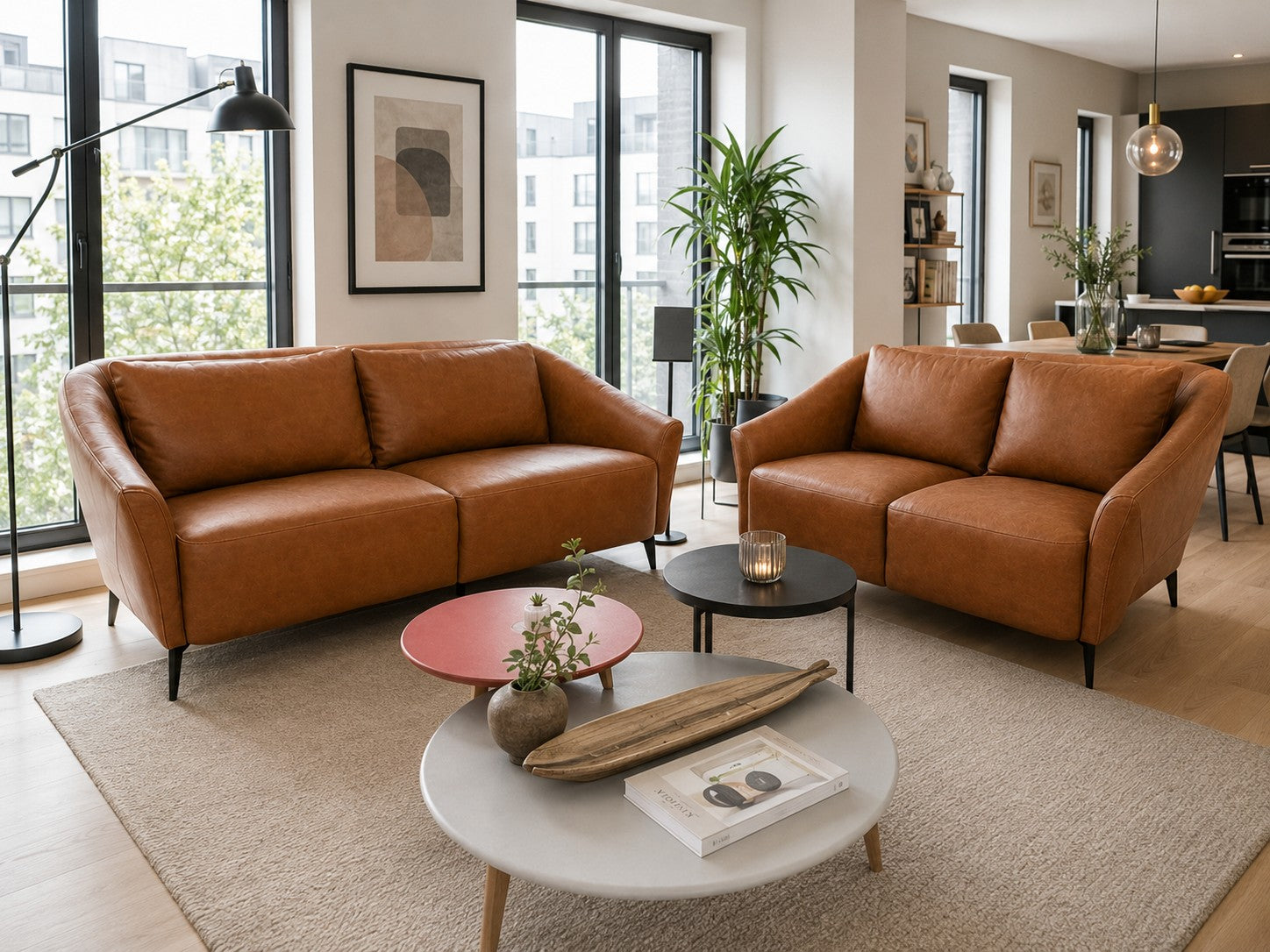 Salon complet 2,5 et 2 places fixes.