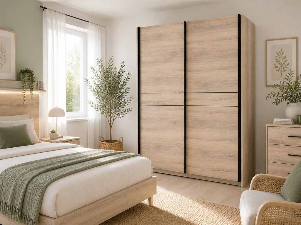 Armoire dressing portes coulissantes pleines décorées ou non