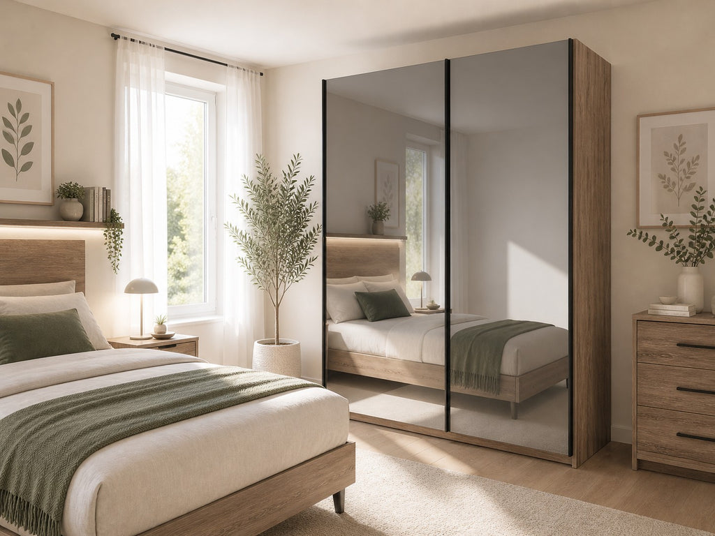 Armoire dressing portes coulissantes miroirs