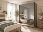 Armoire dressing portes coulissantes miroirs