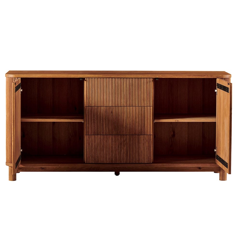 Buffet en chêne huilé design moderne pour intérieur élégant