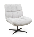 Fauteuil pivotant blanc d'argent