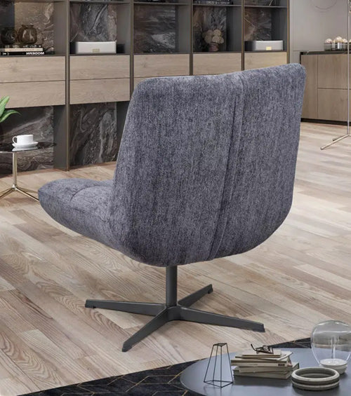 Fauteuil pivotant gris anthracite