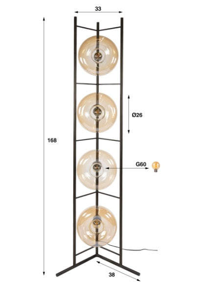 Lampadaire chaleureux