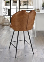 Chaise haute fixe cognac (vendu par 2)