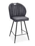 Chaise haute fixe noir (vendu par 2)